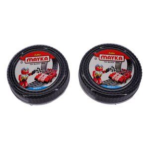 Mayka Toy Block Tape Set of 2 Gray, 4 Stud 2M/6.5